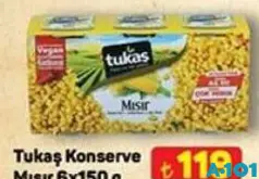TUKAŞ KONSERVE MISIR 6X150 G